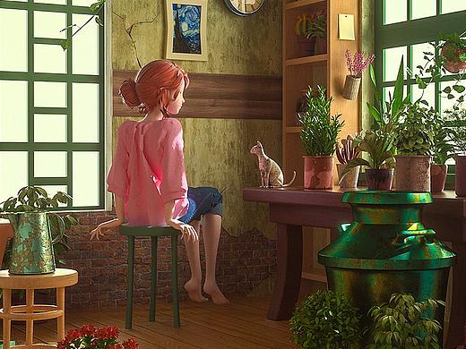 C4D【插画场景】