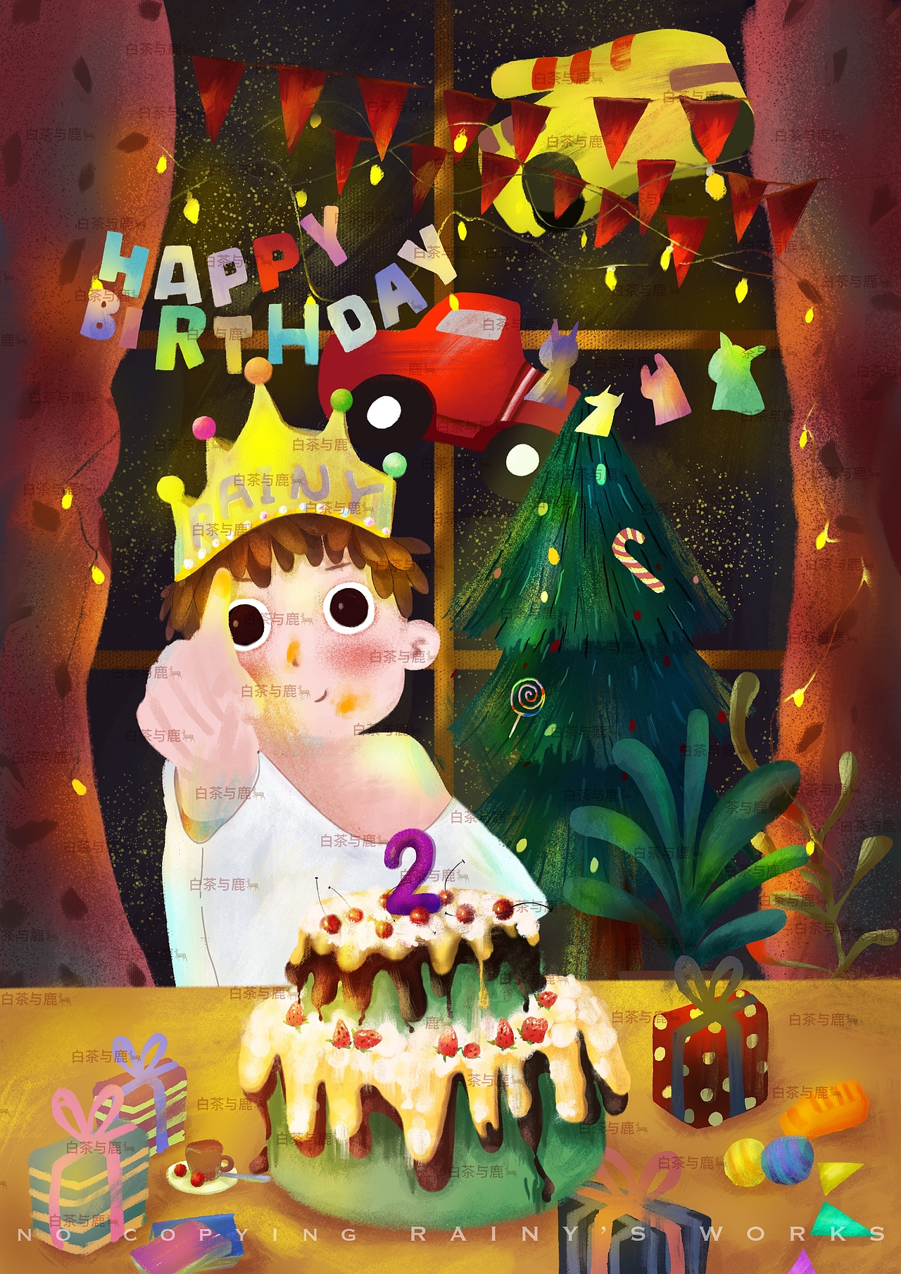 baby生日快乐（图ZMjczMDg4MzUy） - 儿童插画 - 站酷设计师RainyH原创素材 - 站酷ZCOOL