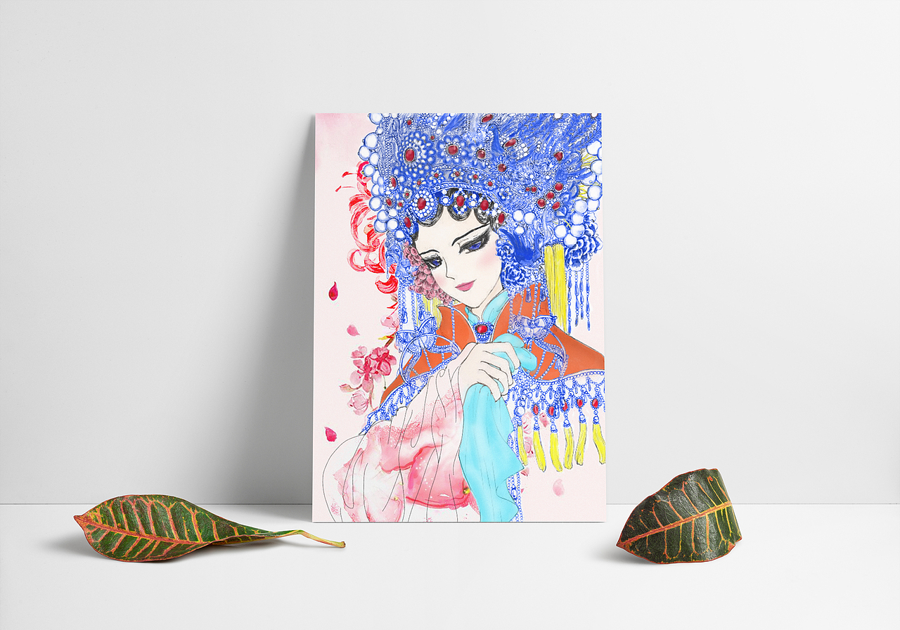 国风插画（图ZMTMwNDkxMzY0） - 创作习作 - 站酷设计师明日又隔天涯原创素材 - 站酷ZCOOL