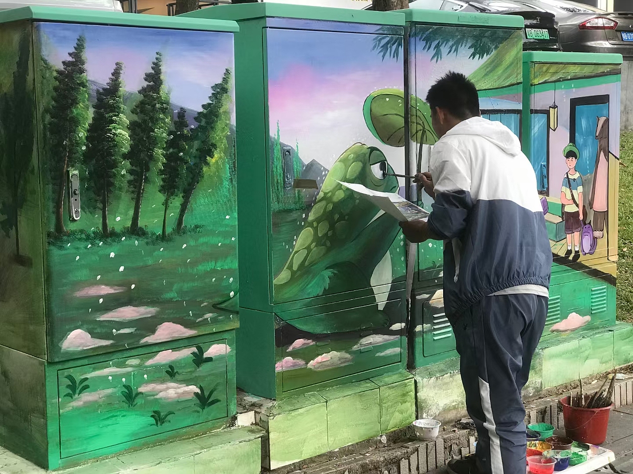 城市电表箱美化