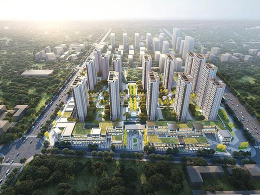 住宅群鸟瞰（个人主页-ZNDg0NTcyODA=） - 建筑设计 - 站酷设计师阿许许许阿许原创素材 - 站酷ZCOOL