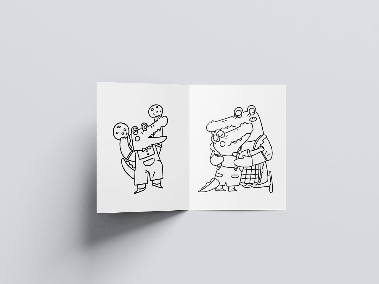 黑白儿童绘本故事集|插画|绘本|三个宋 - 原创作品 - 站酷 (zcool)