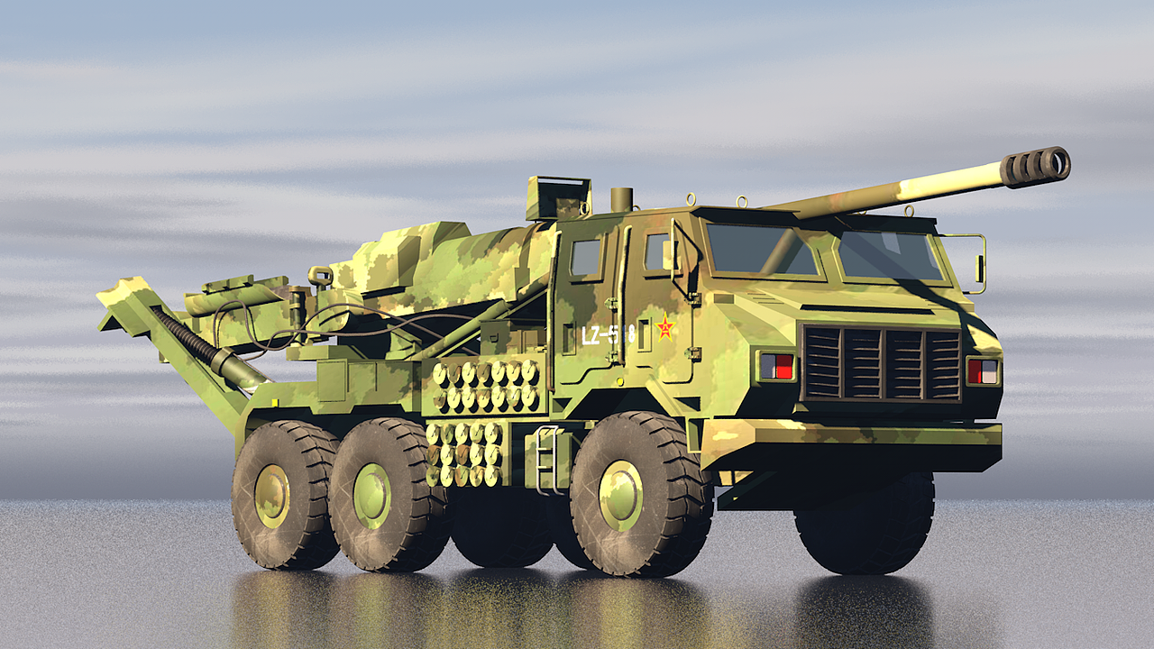 国产155轮式榴弹炮