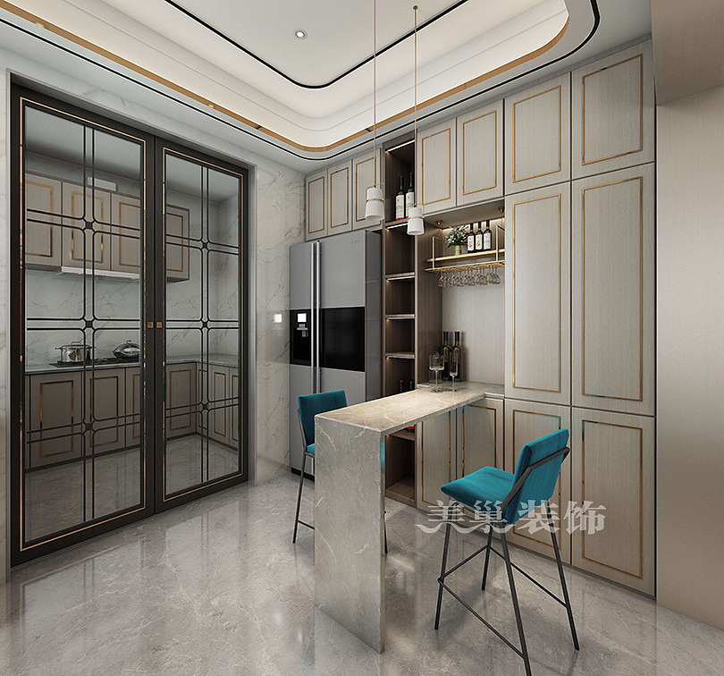 郑州530平新中式自建别墅，客厅+餐厅布局通透有格调（图ZMTk3ODQxOTg4） - 家装设计 - 站酷设计师美巢装饰花园路店原创素材 - 站酷ZCOOL