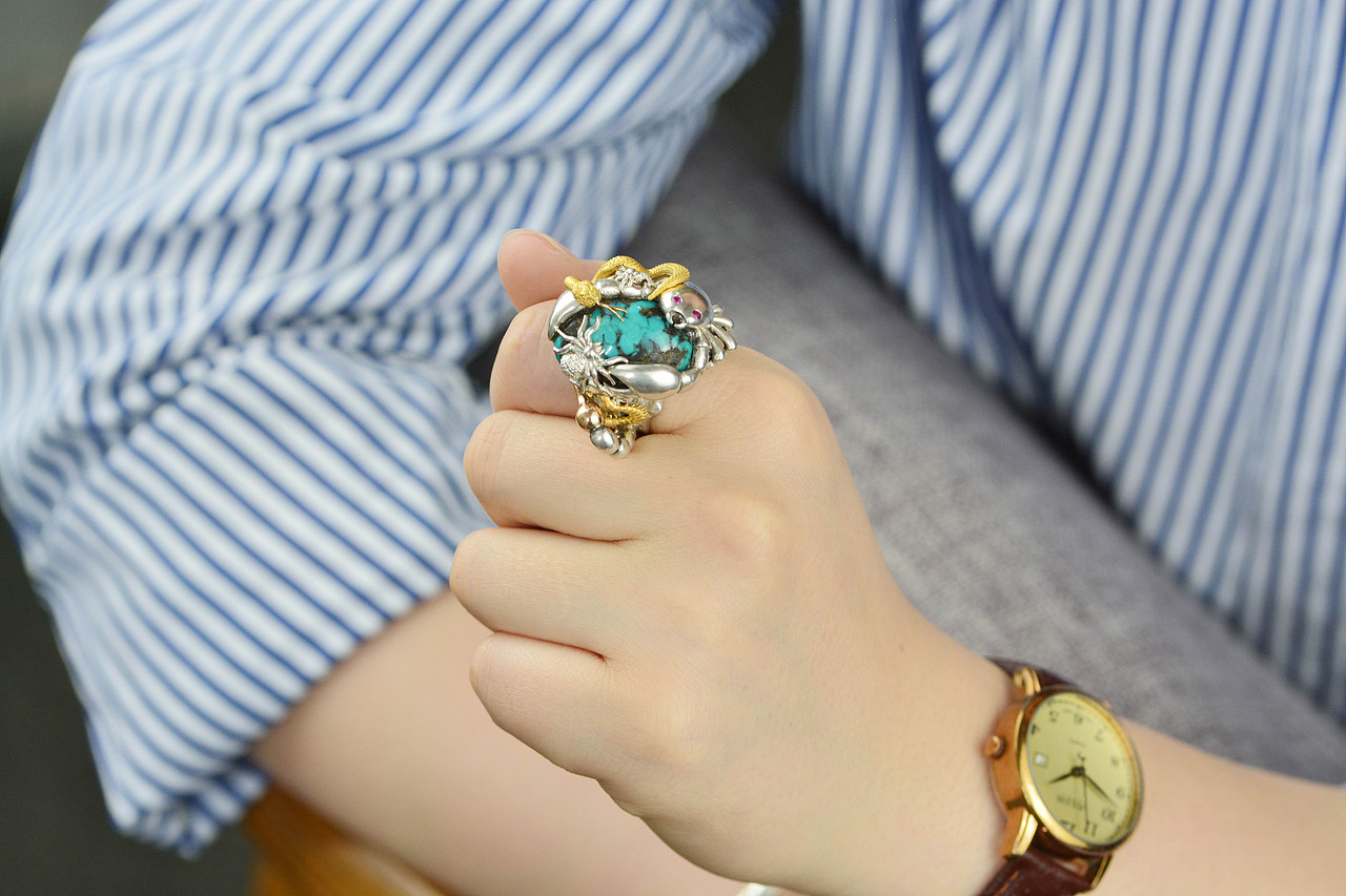 设计师作品|五毒戒指（图ZMjUwOTIxMTY4） - 首饰设计 - 站酷设计师天使原创珠宝设计原创素材 - 站酷ZCOOL