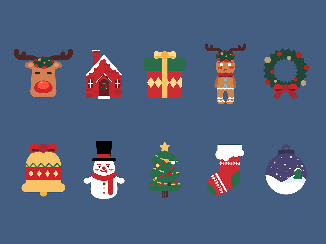 【UI设计】圣诞图标（图ZMTQ4ODAyMjA0） - 图标 - 站酷设计师森大人原创素材 - 站酷ZCOOL