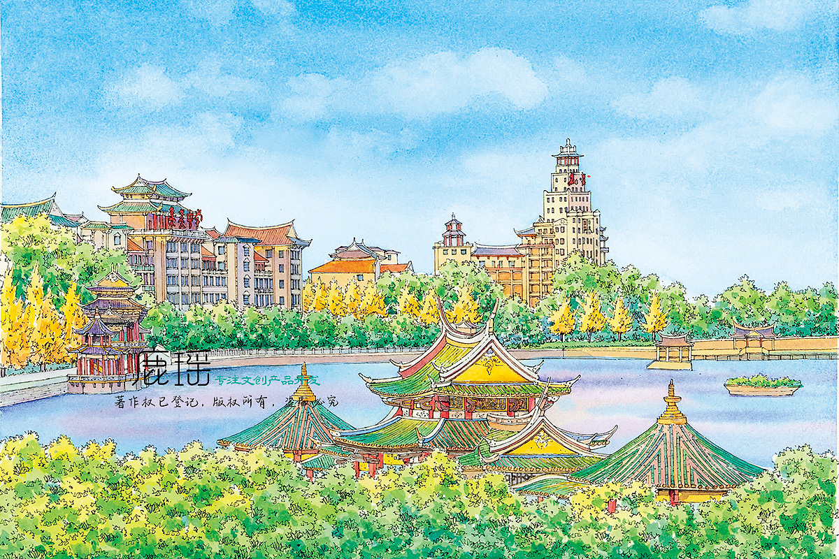 鹿瑶文创//鹿瑶笔下的厦门水彩手绘(图ZMjgyNzU0NTY4) - 商业插画 - 站酷设计师鹿瑶文创原创素材 - 站酷ZCOOL