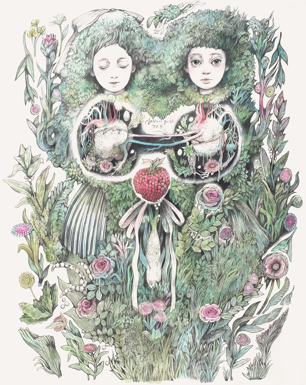 樋口裕子丨GUCCI御用插画师（图ZMjYwODExMDAw） - 商业插画 - 站酷设计师ALILI_ART原创素材 - 站酷ZCOOL