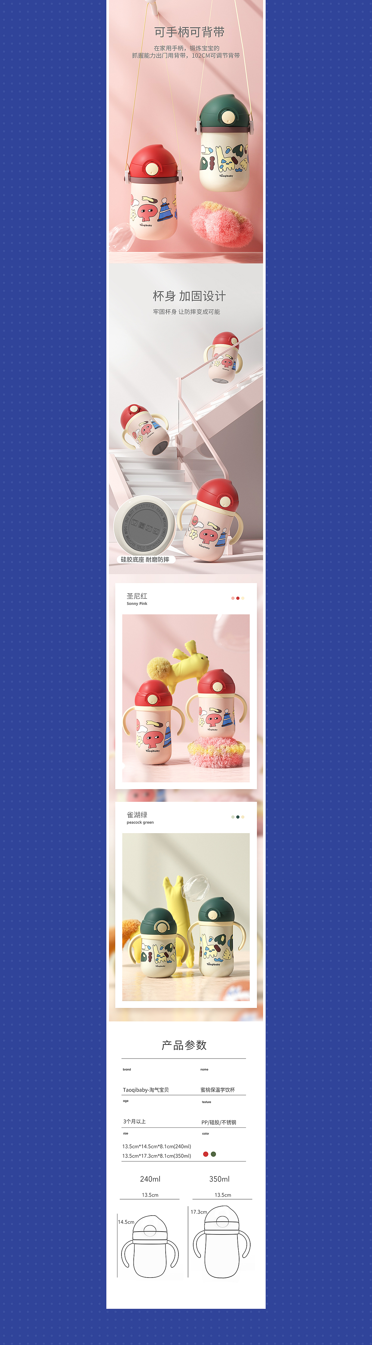 2021母婴水杯详情页|Collection x2