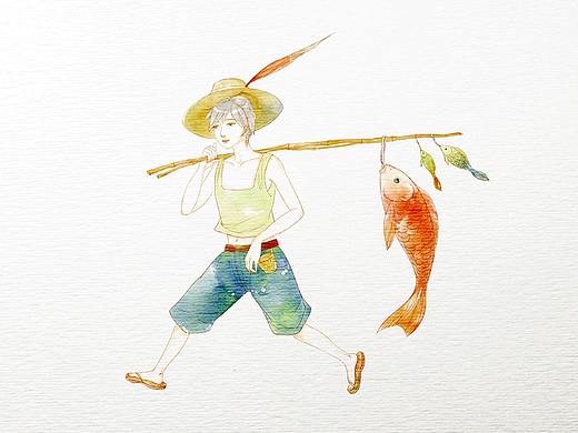 《小渔翁》---2019 新春贺图