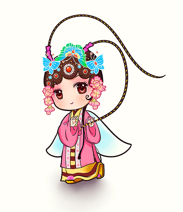 q版古风吉祥物人物设计