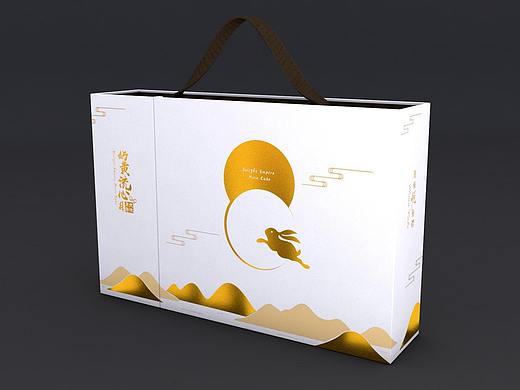 奶黄流心月饼包装设计