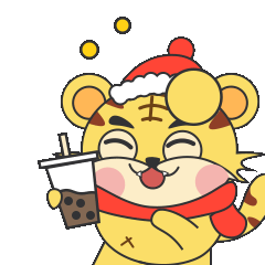 嘻嘻虎表情包壁纸系列之新春系列（图ZMjg2NjQ0OTky） - 创作习作 - 站酷设计师芸层月亮原创素材 - 站酷ZCOOL
