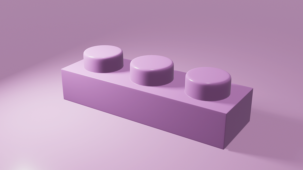 自学blender-乐高