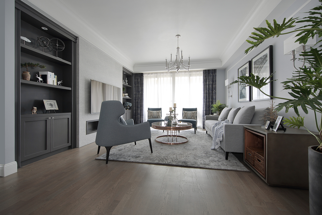 houzz梦想 | 133㎡轻奢质感的理性优雅|空间|家装设计|涵瑜室内设计