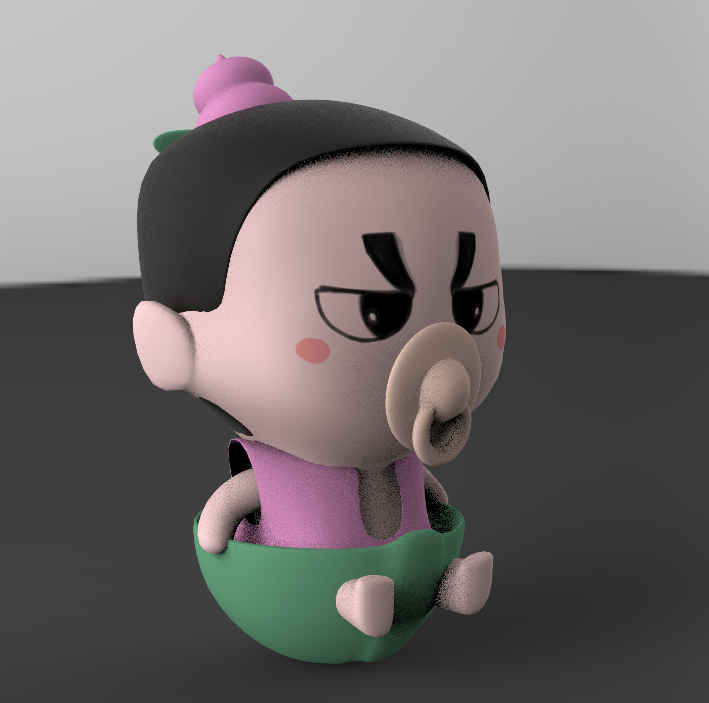 葫芦娃小萌娃= =,用silo unfold3d ps keyshot