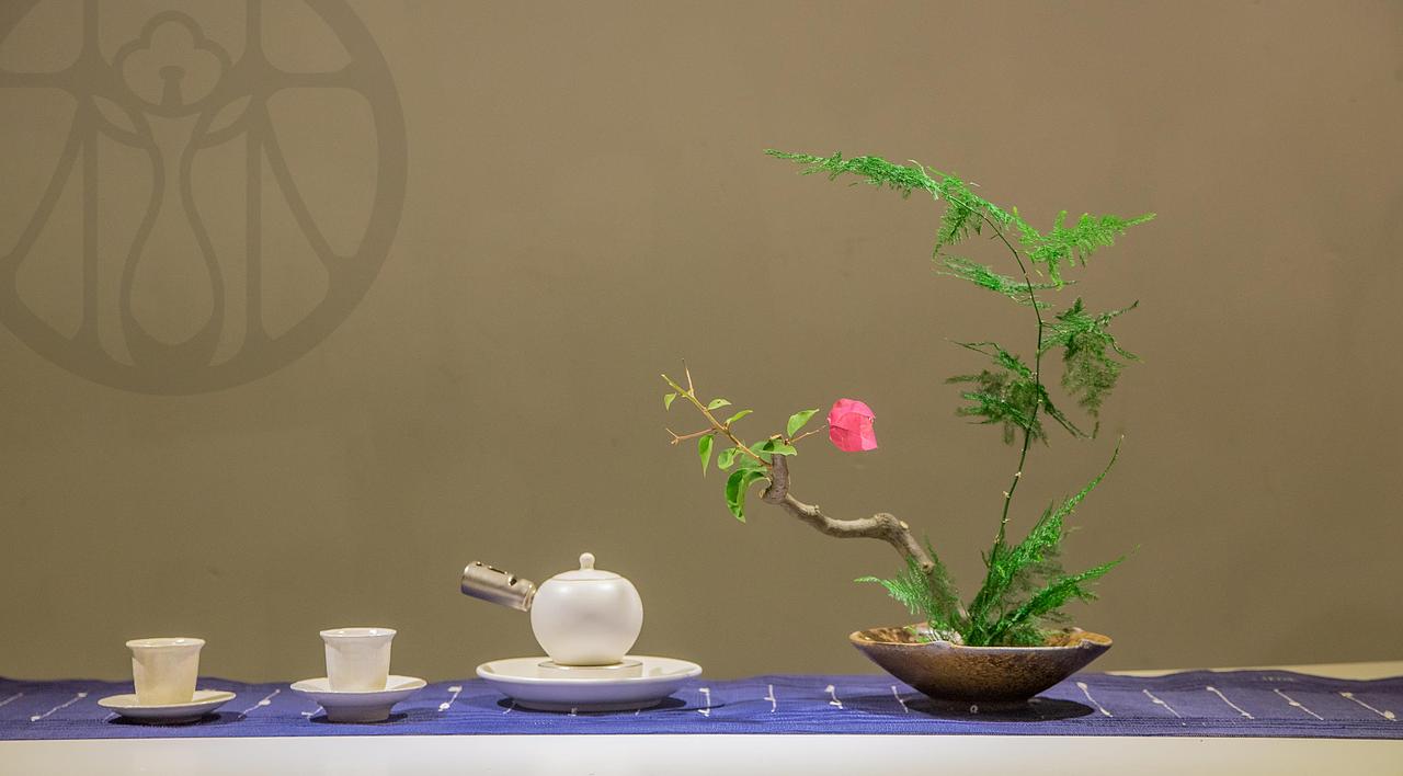 清雅茶席花（图ZNTczMTEyNDQ=） - 其他手工艺 - 站酷设计师林派花道原创素材 - 站酷ZCOOL