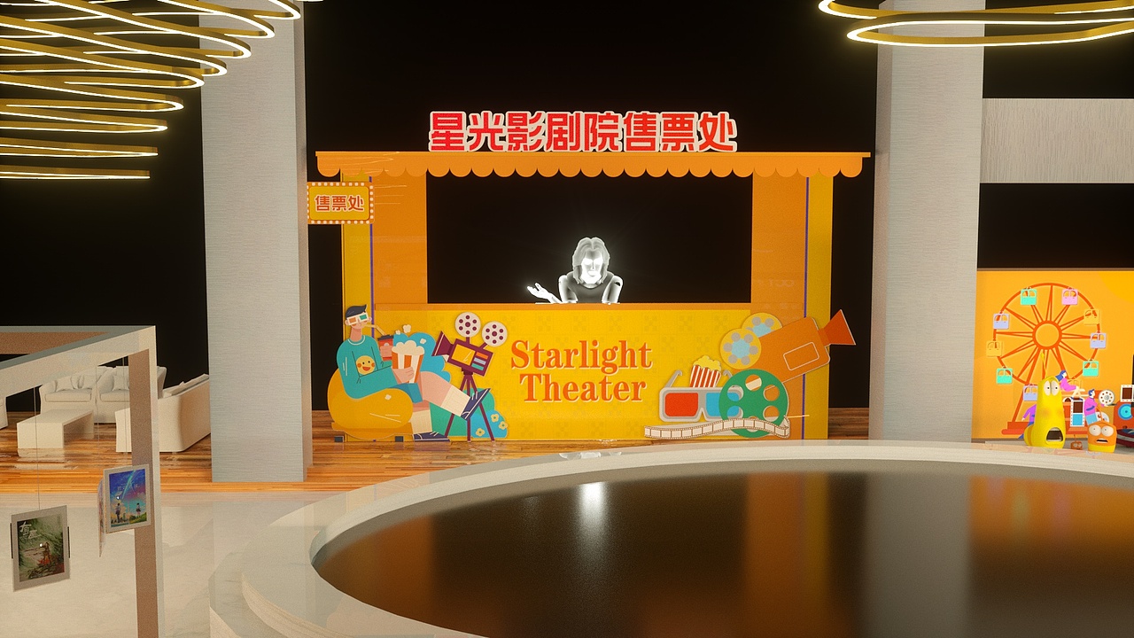 地产展厅主题活动布置（图ZMjEyNTE0OTQ4） - 其他空间 - 站酷设计师笠不留型原创素材 - 站酷ZCOOL