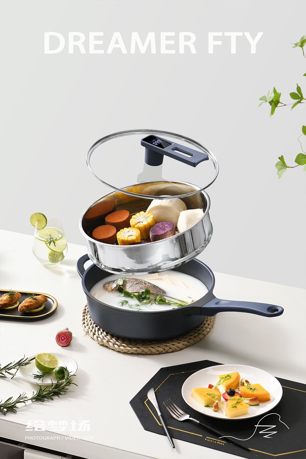 锅具摄影 | 麦饭石平底锅✖ 绘梦场DREAMERFTY（图ZMjg3ODE0NDYw） - 产品摄影 - 站酷设计师绘梦场原创素材 - 站酷ZCOOL