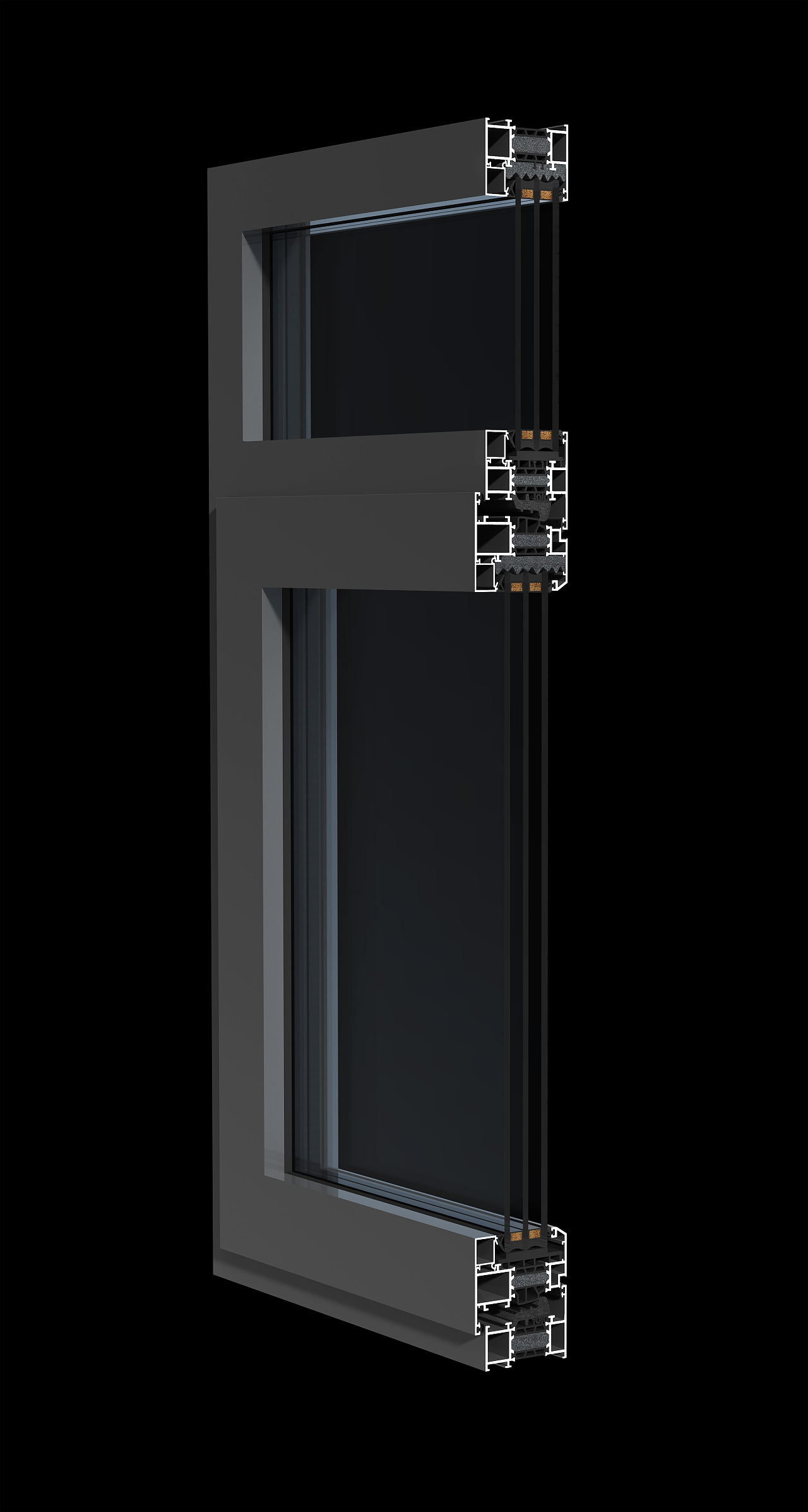 素派门窗 样角模型 建模渲染