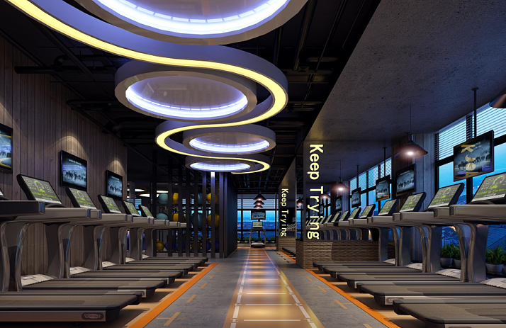 健身房效果图设计