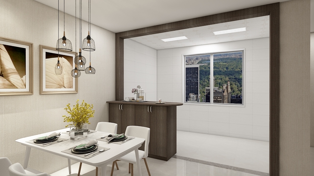 黑白双色厨房门套