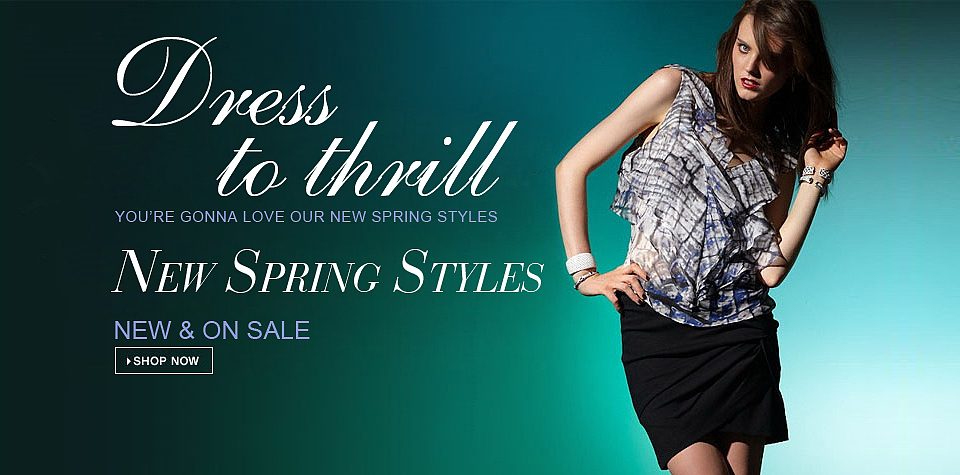 自己设计的国外综合性购物网站的banner,这一期的主题是春季新款上市