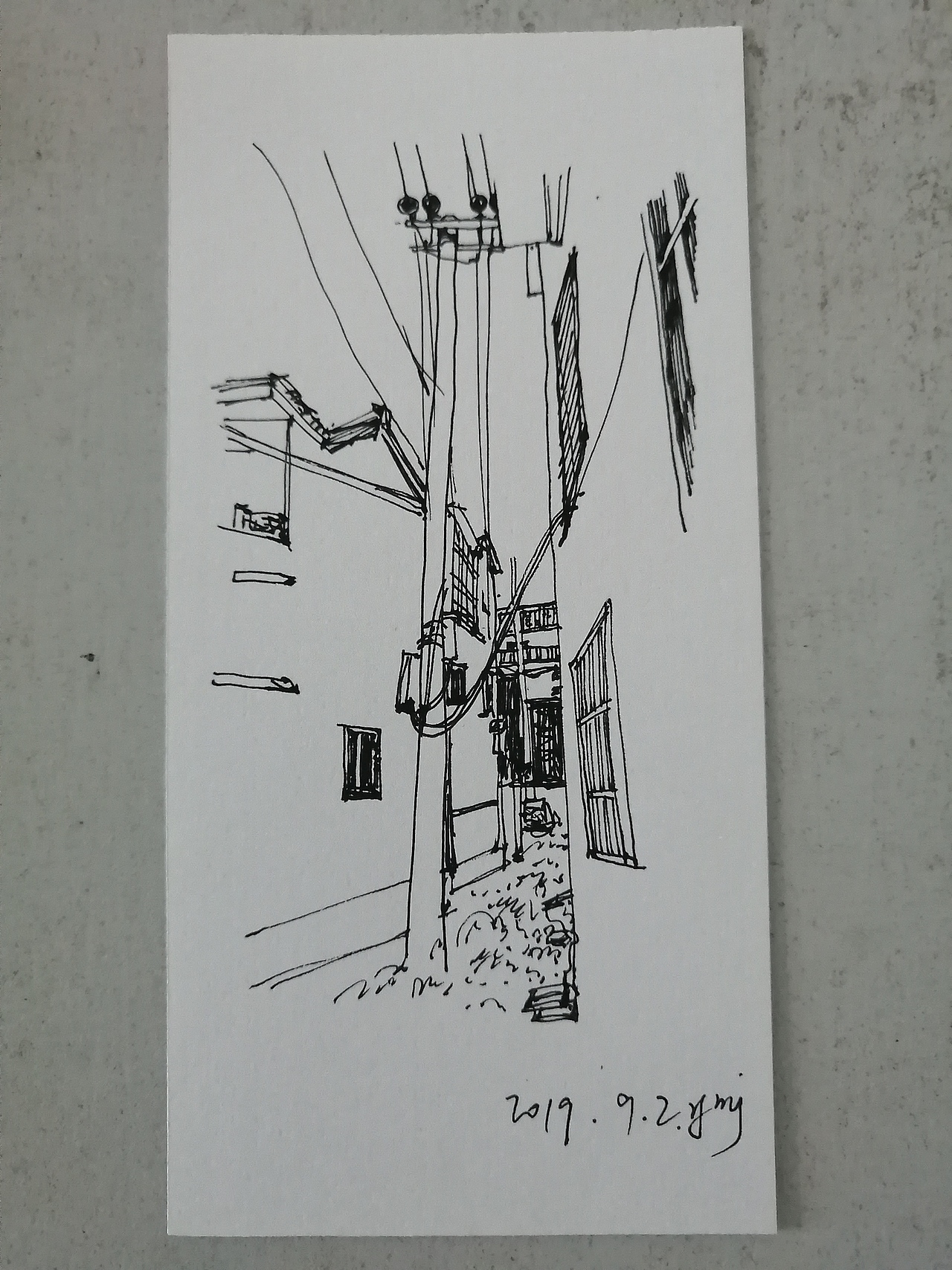 古村速写（图ZMTc1MzU1MzY0） - 绘画 - 站酷设计师倚言原创素材 - 站酷ZCOOL