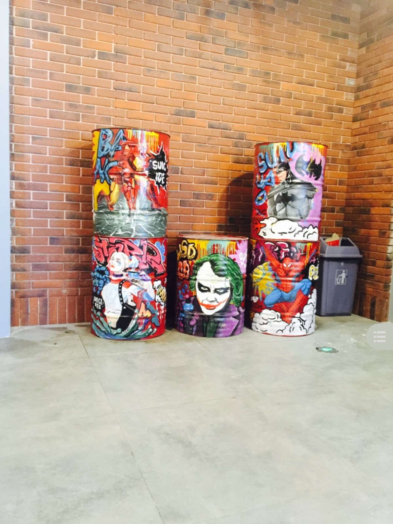 手绘汽油桶石家庄墙绘保定墙绘手绘涂鸦邯郸墙绘涂鸦_匠心彩绘刘海乐