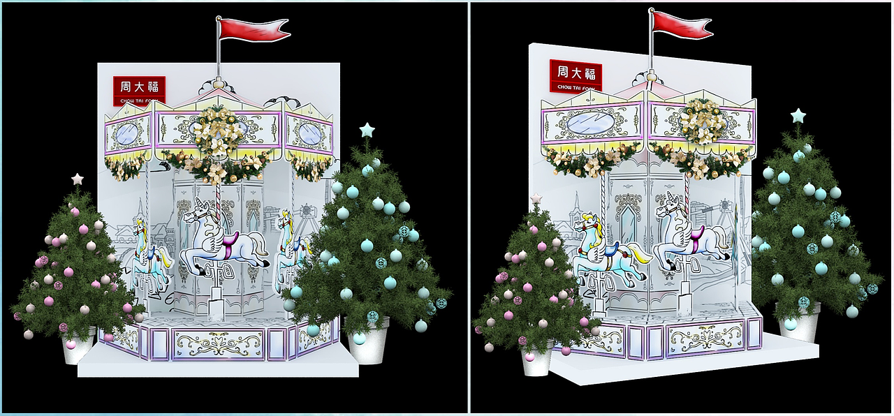 周大福 华西区 巡展 展示展览 美陈