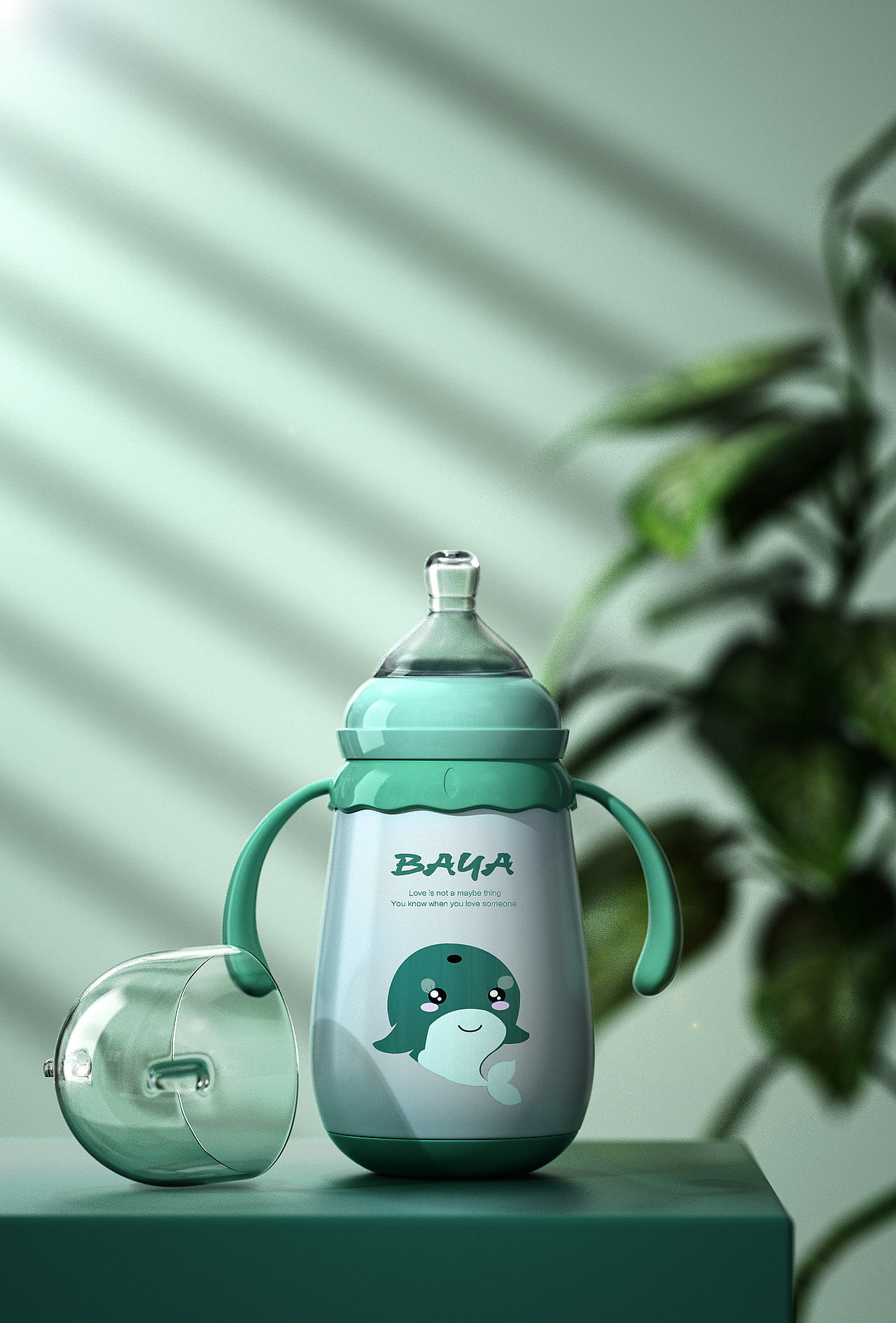 C4D母婴奶瓶建模渲染