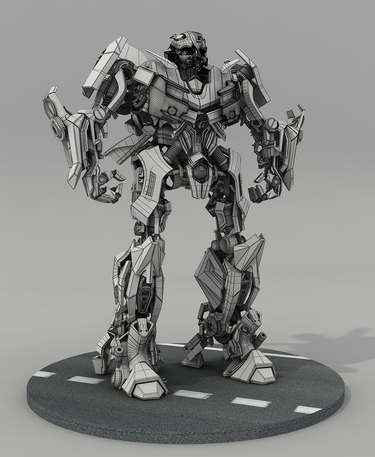 电影版大黄蜂三维模型|三维|人物/生物|机械凡 - 原创作品 - 站酷