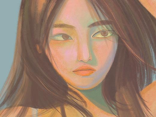 插画头像绘画