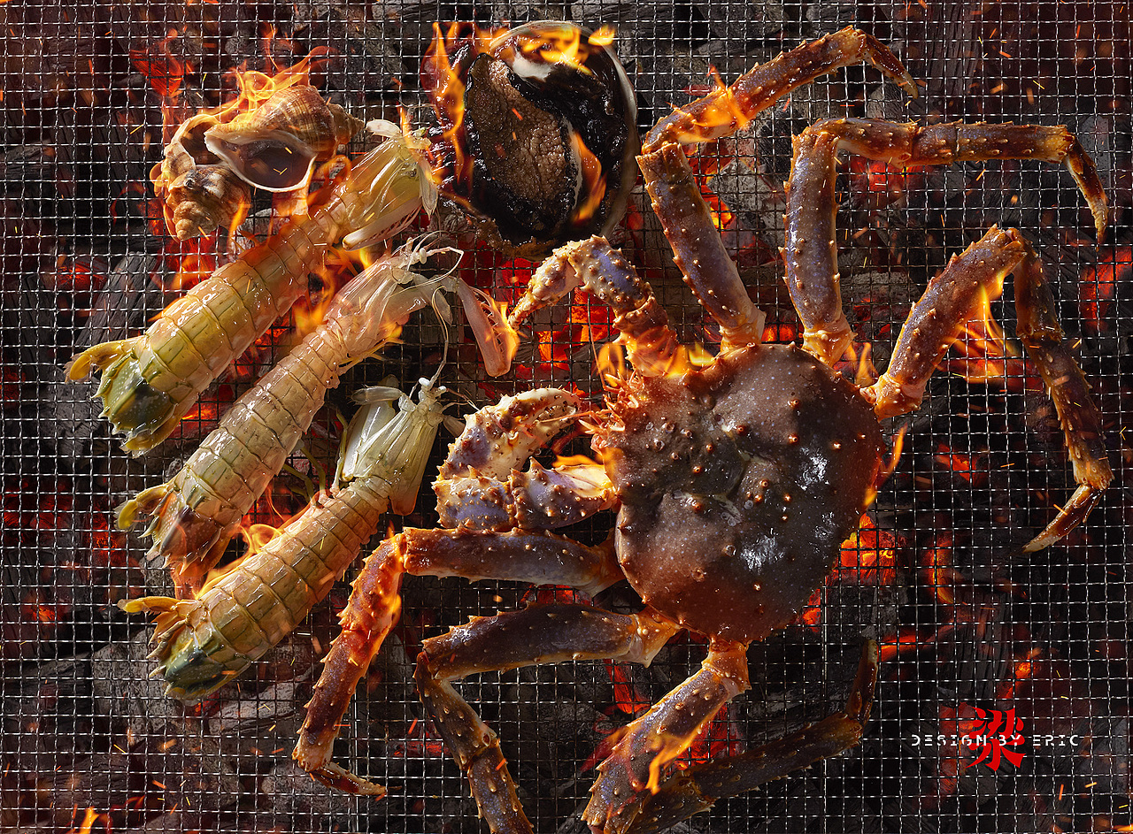 海鲜烧烤-特效合成设计（图ZMTkyMjY0Njky） - 修图/后期 - 站酷设计师烟言YAN原创素材 - 站酷ZCOOL