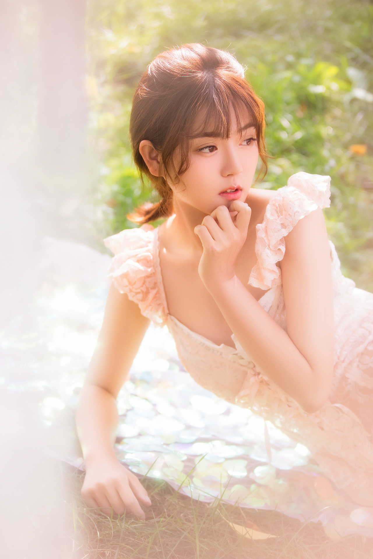 夏日 柔光 梦境 草地 少女