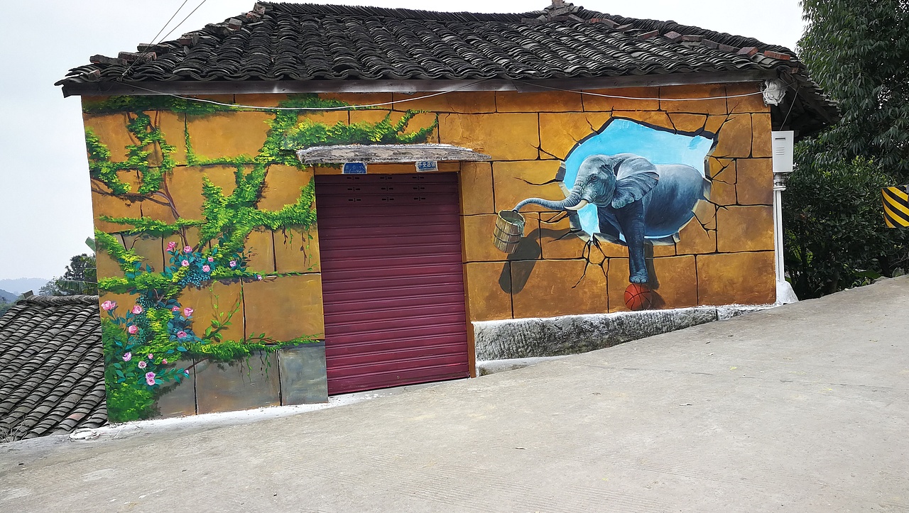 成都墙绘 四川墙绘 风景墙绘 网吧墙绘