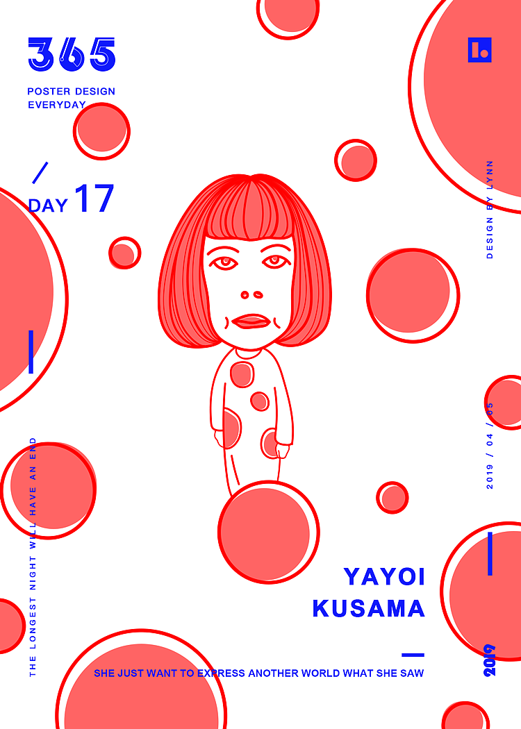 365 Poster Design--草间弥生Kusama（图ZMTUzMDM1MDA0） - 创作习作 - 站酷设计师林多肉原创素材 - 站酷ZCOOL