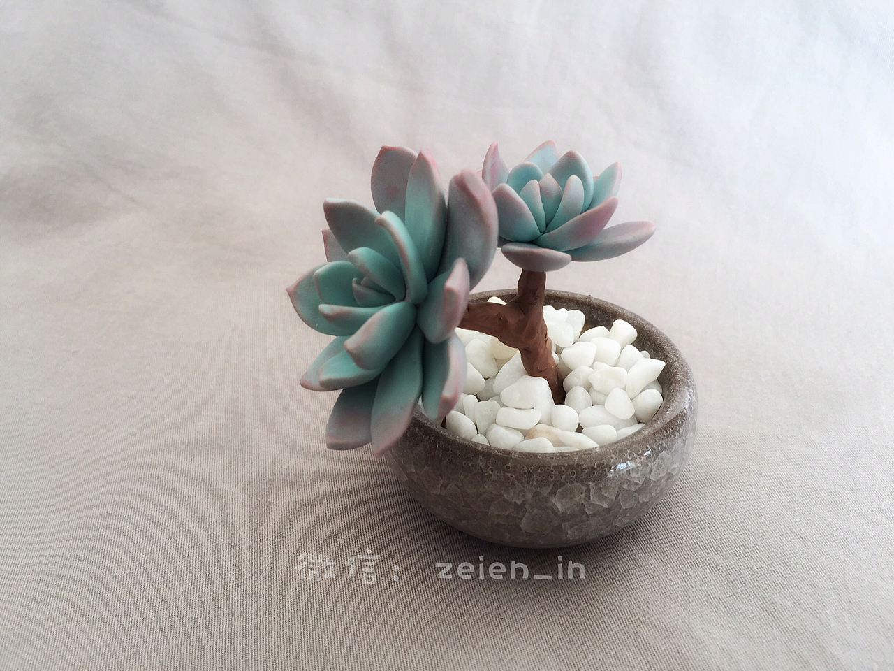 软陶多肉植物（图ZMTMyOTc0MDg0） - 其他手工艺 - 站酷设计师贼恩原创素材 - 站酷ZCOOL