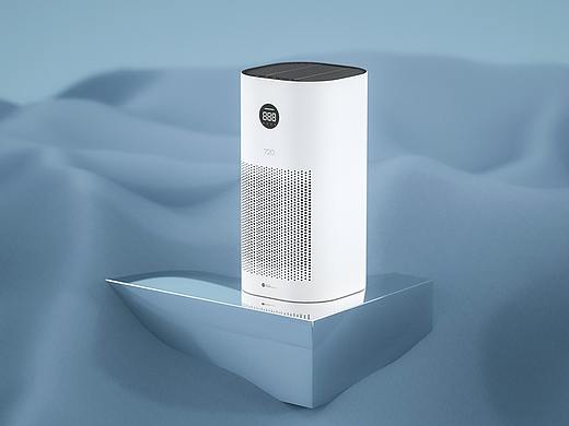 华为净化器建模渲染