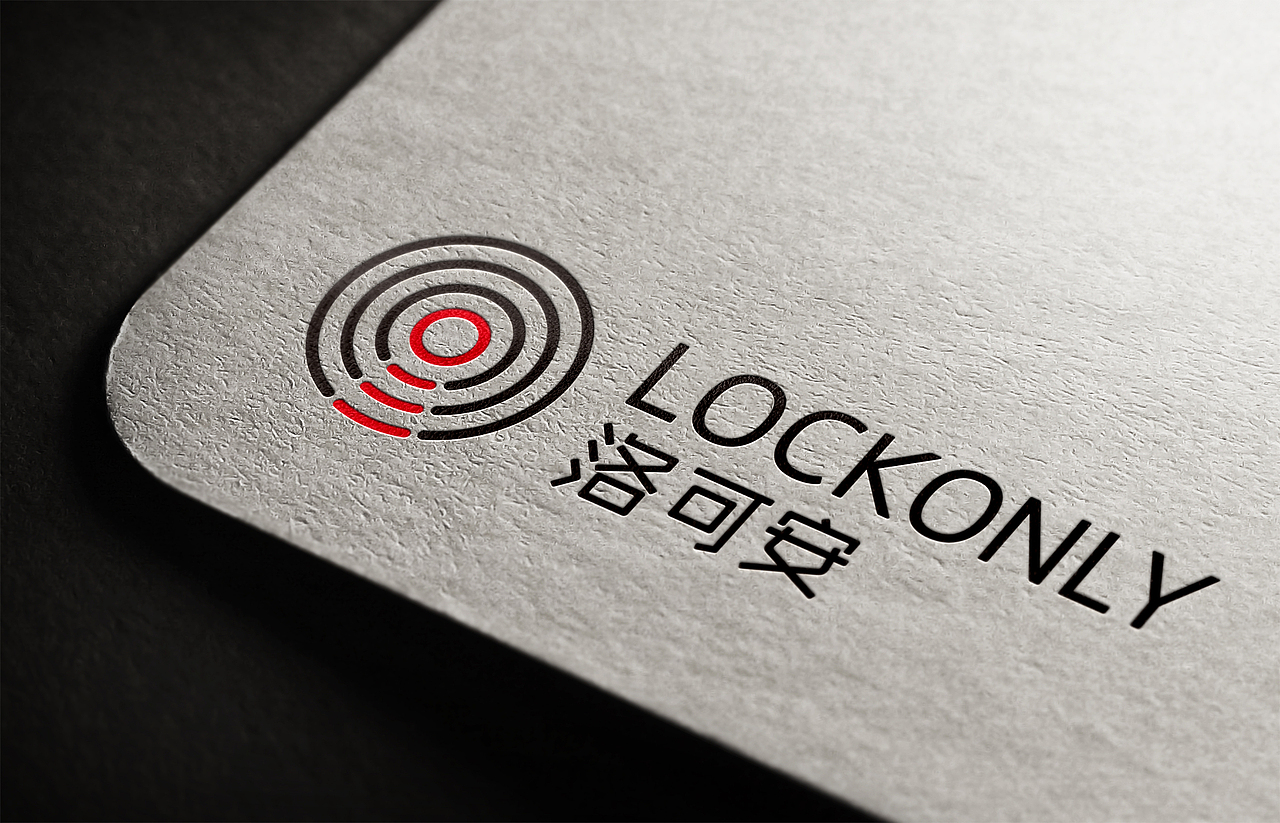洛可安智能锁品牌形象设计logo设计