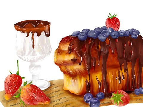 食物插画（个人主页-ZNjU4MDEzMDQ=） - 艺术插画 - 站酷设计师奈斯同学原创素材 - 站酷ZCOOL