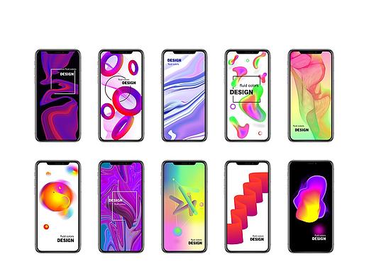 10个风格的流体渐变