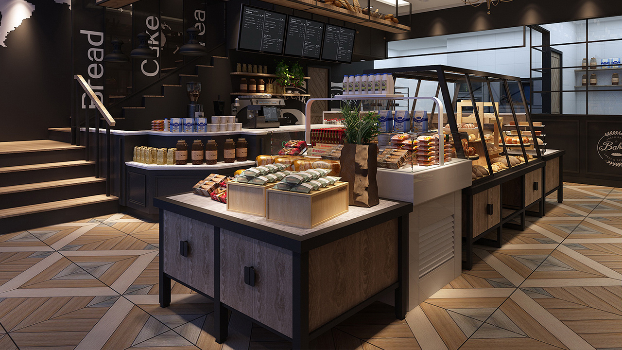 法式西饼西式餐厅装修效果图分享