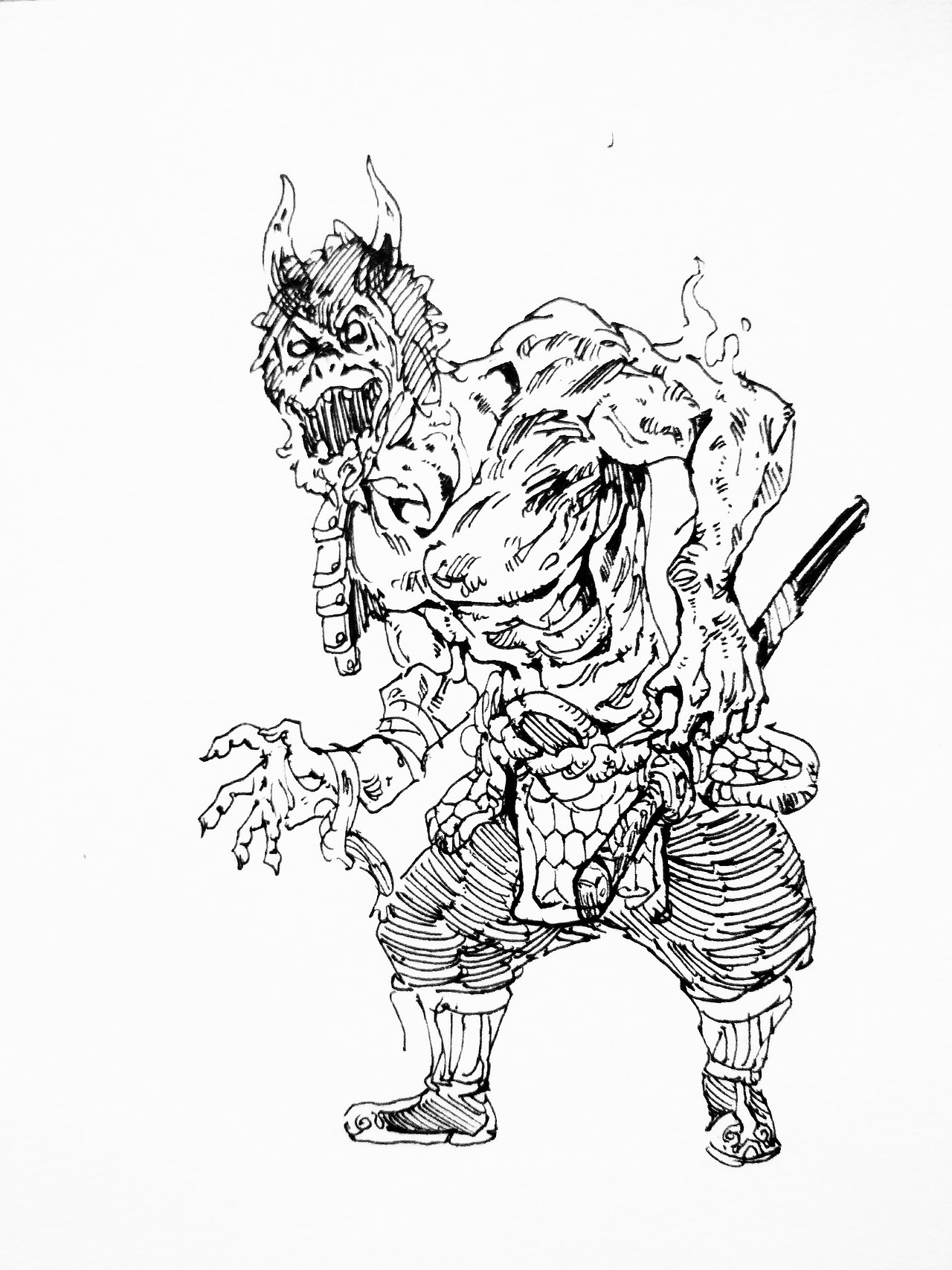 恶鬼|插画|创作习作|cinder柴薪_原创作品-站酷zcool