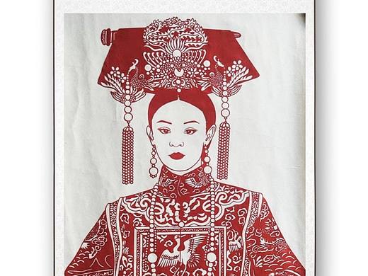 剪纸《甄嬛传》——甄嬛
