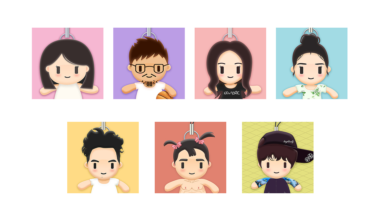 呼朋唤友来设计—钥匙玩偶（图ZODQwNDAyMzY=） - 艺术插画 - 站酷设计师Pennyzhouy原创素材 - 站酷ZCOOL