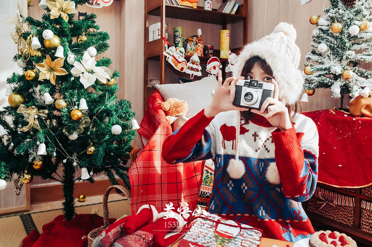 网红圣诞双胞胎姐妹