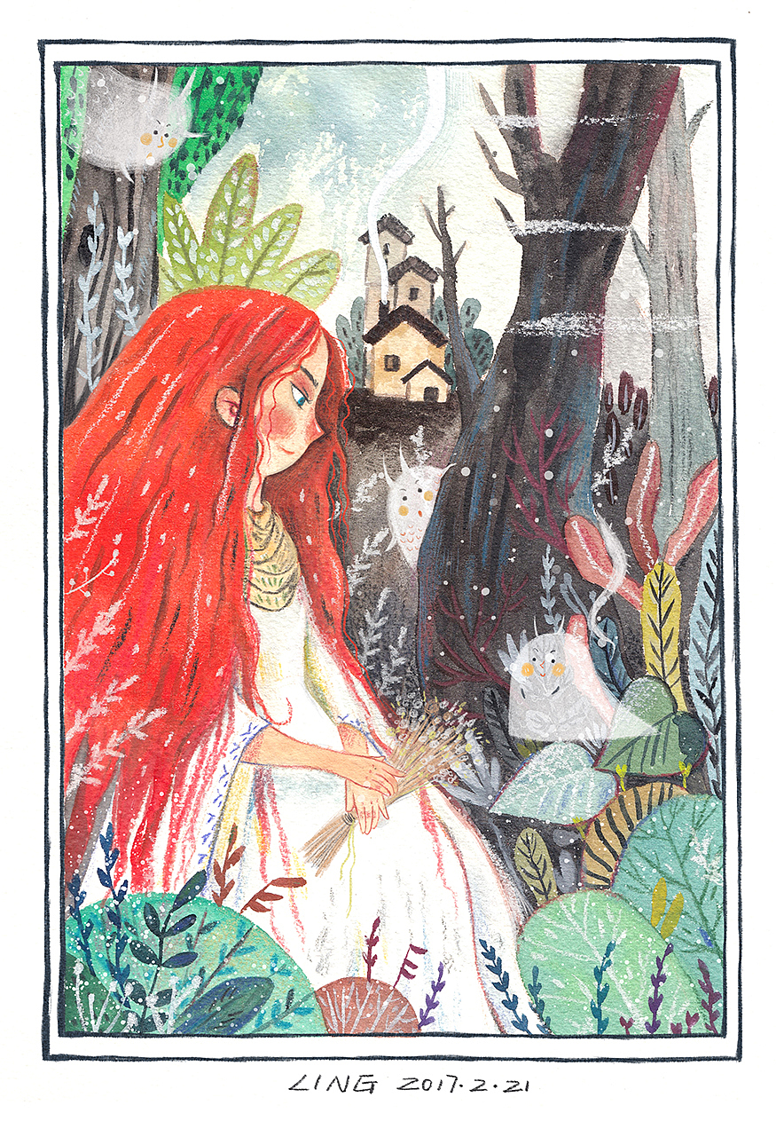 2017年终总结(图ZMTAwMjA2OTU2) - 儿童插画 - 站酷设计师谢玲玲原创素材 - 站酷ZCOOL
