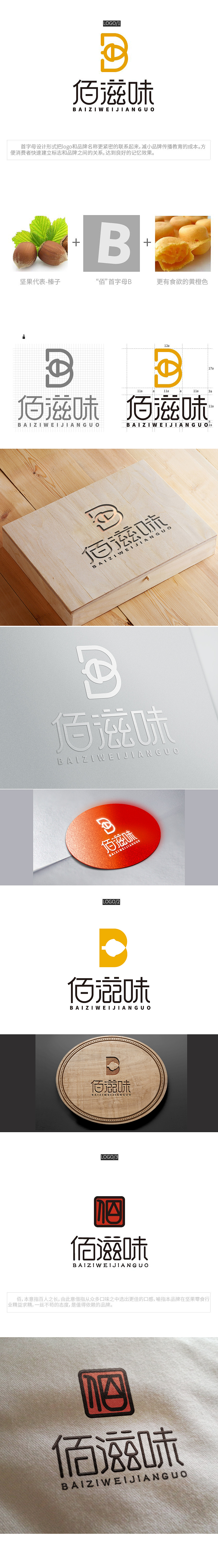 坚果零售食类logo提案