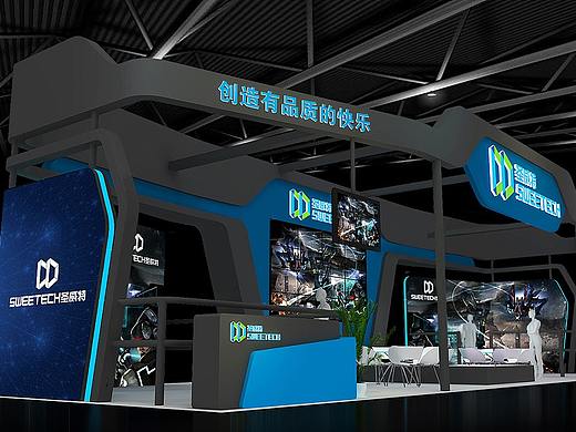 科技展会  3d设计  展会  展位